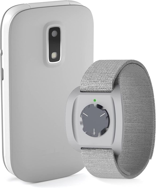 Beghelli - Zestaw bezpieczników SLV30 dla seniorów, GSM SOS, GPS, czujnik upadku, 2,8 cala.