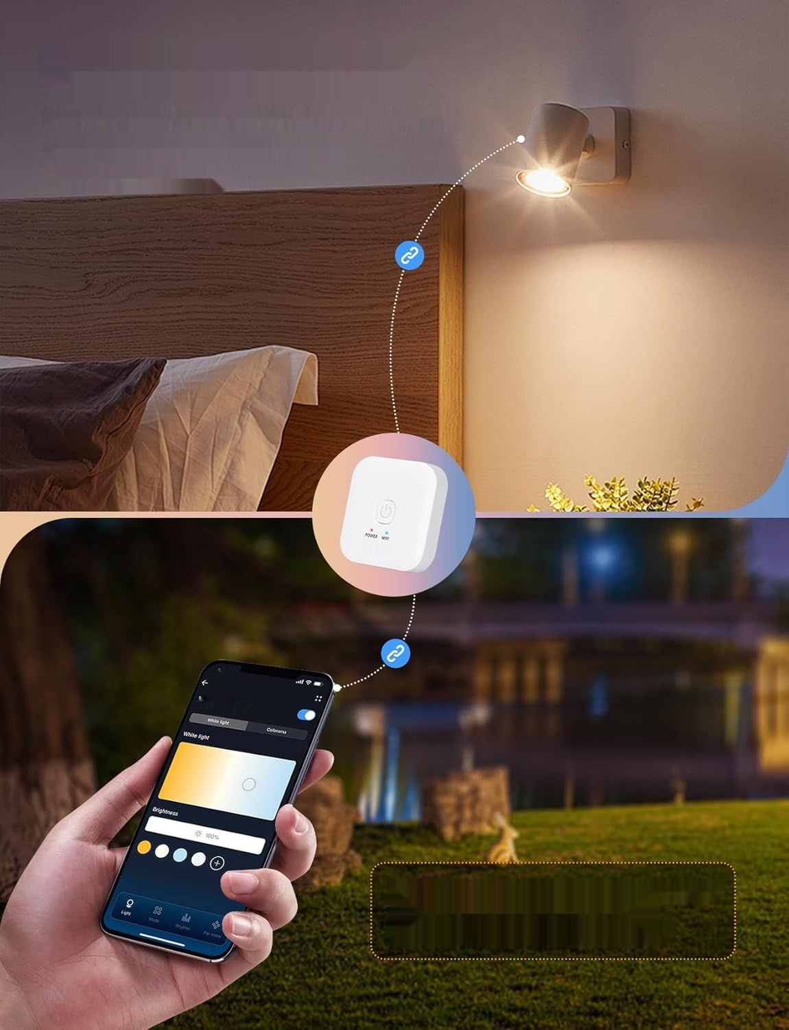 Aigostar Mesh - 6,5W GU10 Alexa Żarówka, LED Smart Bulb 555LM CCT, 6 sztuk