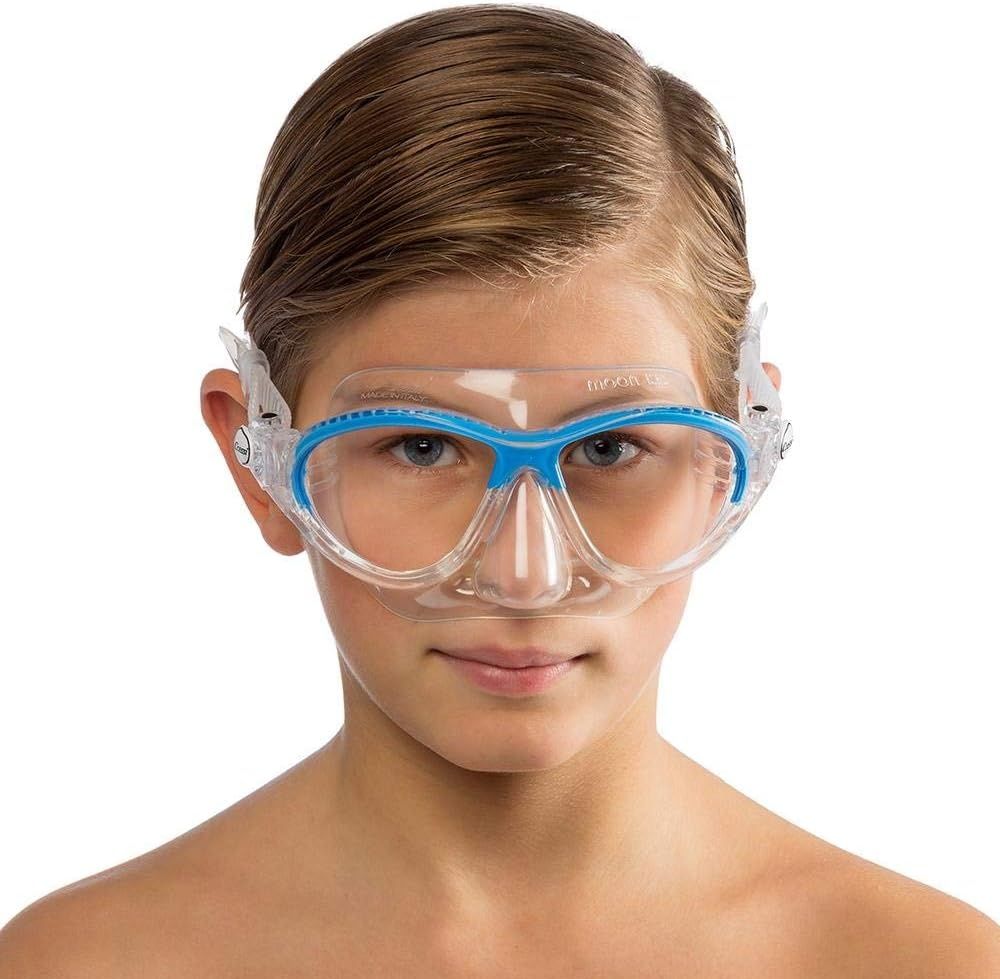 Cressi Moon Kid Okulary Nurkowe dla Dzieci 7-15 Lat, silikonowe, odporne na zarysowania.