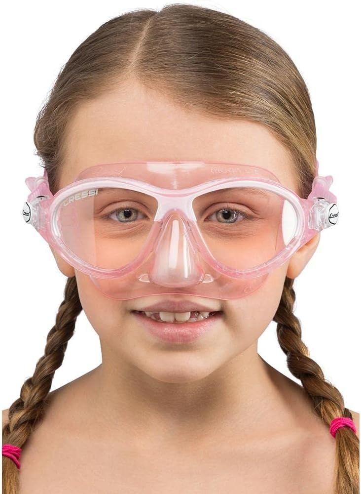 Cressi Moon Kid Okulary Nurkowe dla Dzieci 7-15 Lat, silikonowe, odporne na zarysowania.