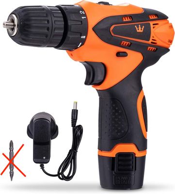 TOPWAY Wkrętarka 12 V, 1.3 Ah bateria, 10 mm uchwyt, 2 prędkości, LED, 102000