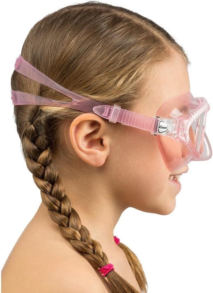 Cressi Moon Kid Okulary Nurkowe dla Dzieci 7-15 Lat, silikonowe, odporne na zarysowania.