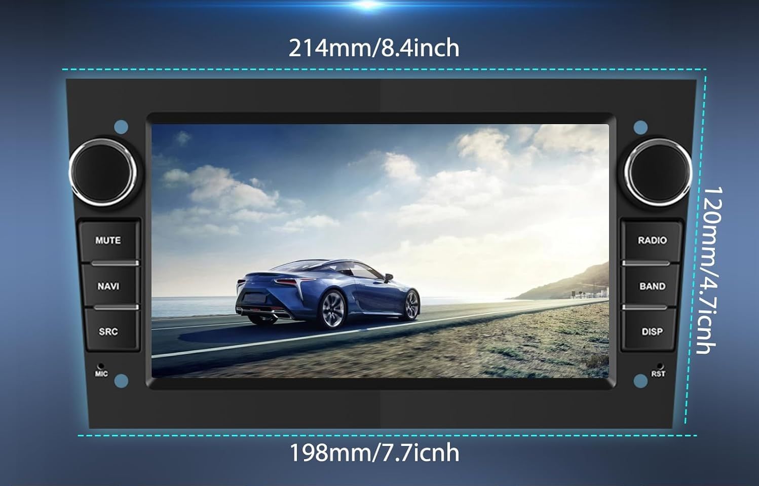 Radio samochodowe Android 13 do Opel Astra Antara Vectra Corsa Vivaro, 7&quot; ekran dotykowy, bezprzewodowy Carplay, Bluetooth, WiFi/GPS-NAV.