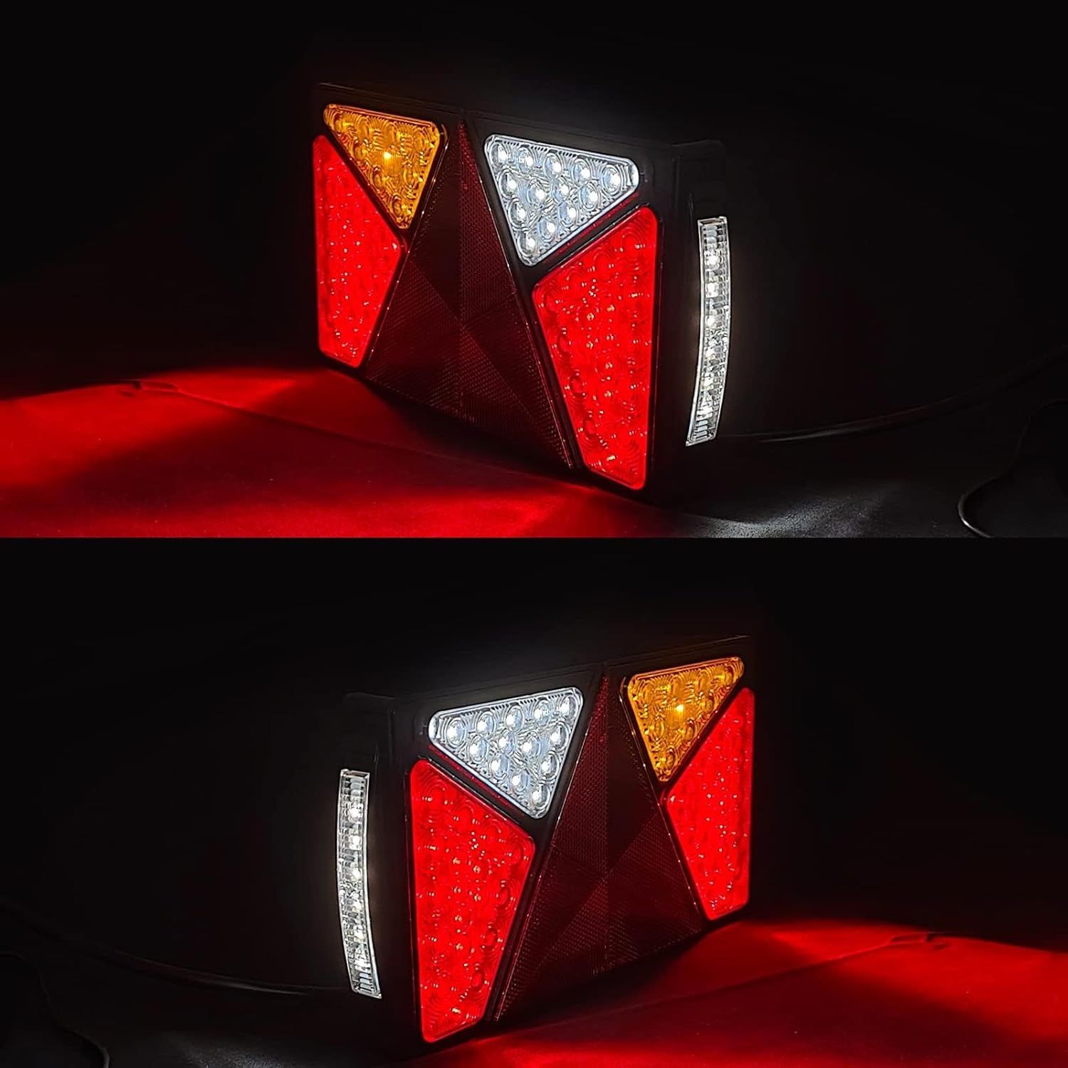 Yuanjoy 2 Pack 12V 24V Zestaw Tylnych Świateł LED