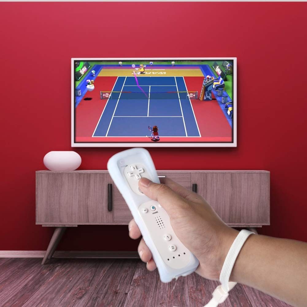 Kompatybilny z Wii, PowerLead Wii Remote i Nunchuk Motion 2 w 1, Czarny