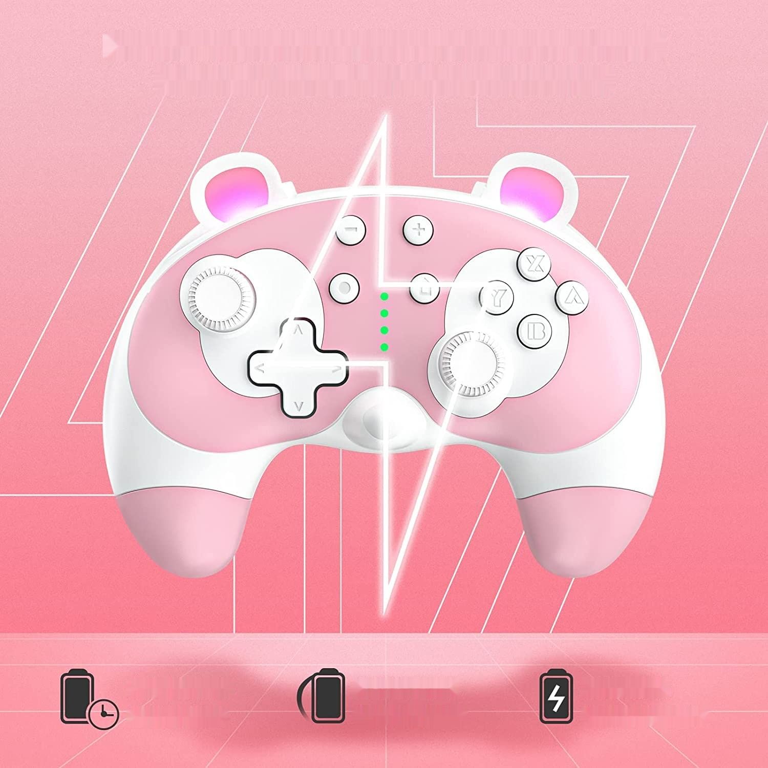 PowerLead Switch Controller - kontroler do Nintendo Switch/Lite/OLED z Turbo, Motion Control, Wake-up