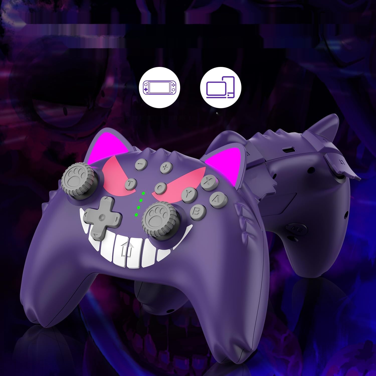 Switch Pro Controller, Wireless, dla Switch Lite, OLED, PC, z Turbo, 6-osiowy, wibracja, programowalny