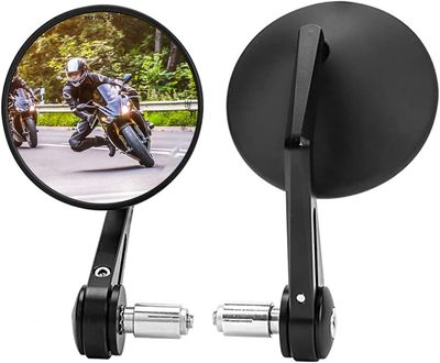 Lustro wsteczne uniwersalne do motocykli na kierownicy, pasuje do ATV, MT 07, MT 09, S1000, FZ8, G310R, R1200, GSXR, Redondo