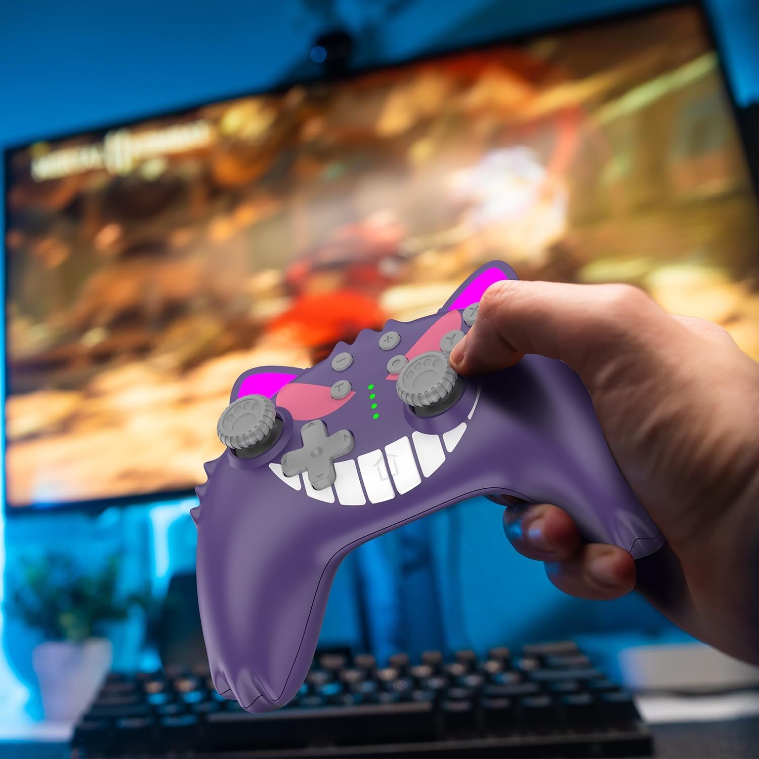 Switch Pro Controller, Wireless, dla Switch Lite, OLED, PC, z Turbo, 6-osiowy, wibracja, programowalny