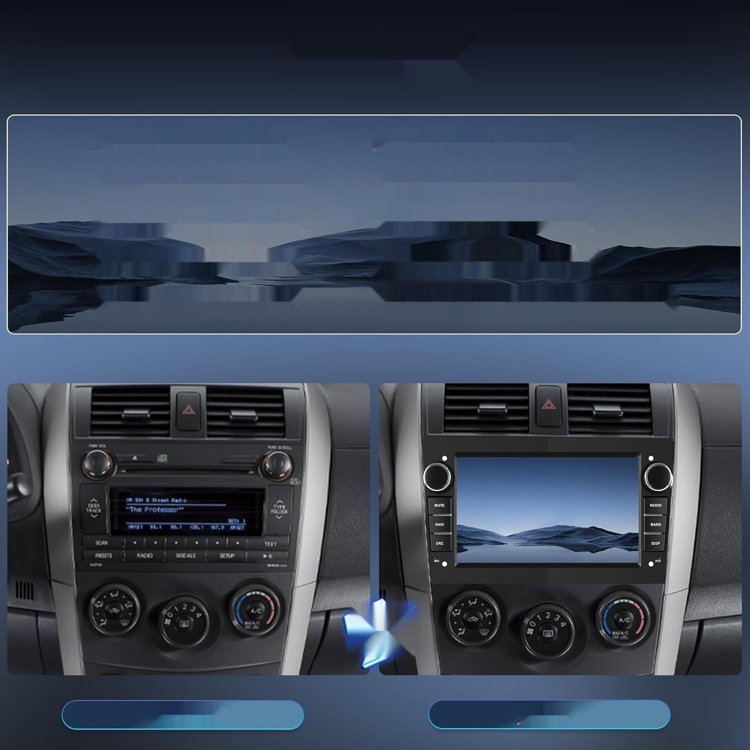 Radio samochodowe Android 13 do Opel Astra Antara Vectra Corsa Vivaro, 7&quot; ekran dotykowy, bezprzewodowy Carplay, Bluetooth, WiFi/GPS-NAV.
