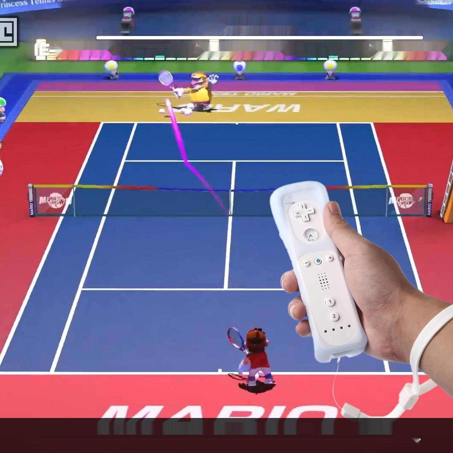 Kompatybilny z Wii, PowerLead Wii Remote i Nunchuk Motion 2 w 1, Czarny