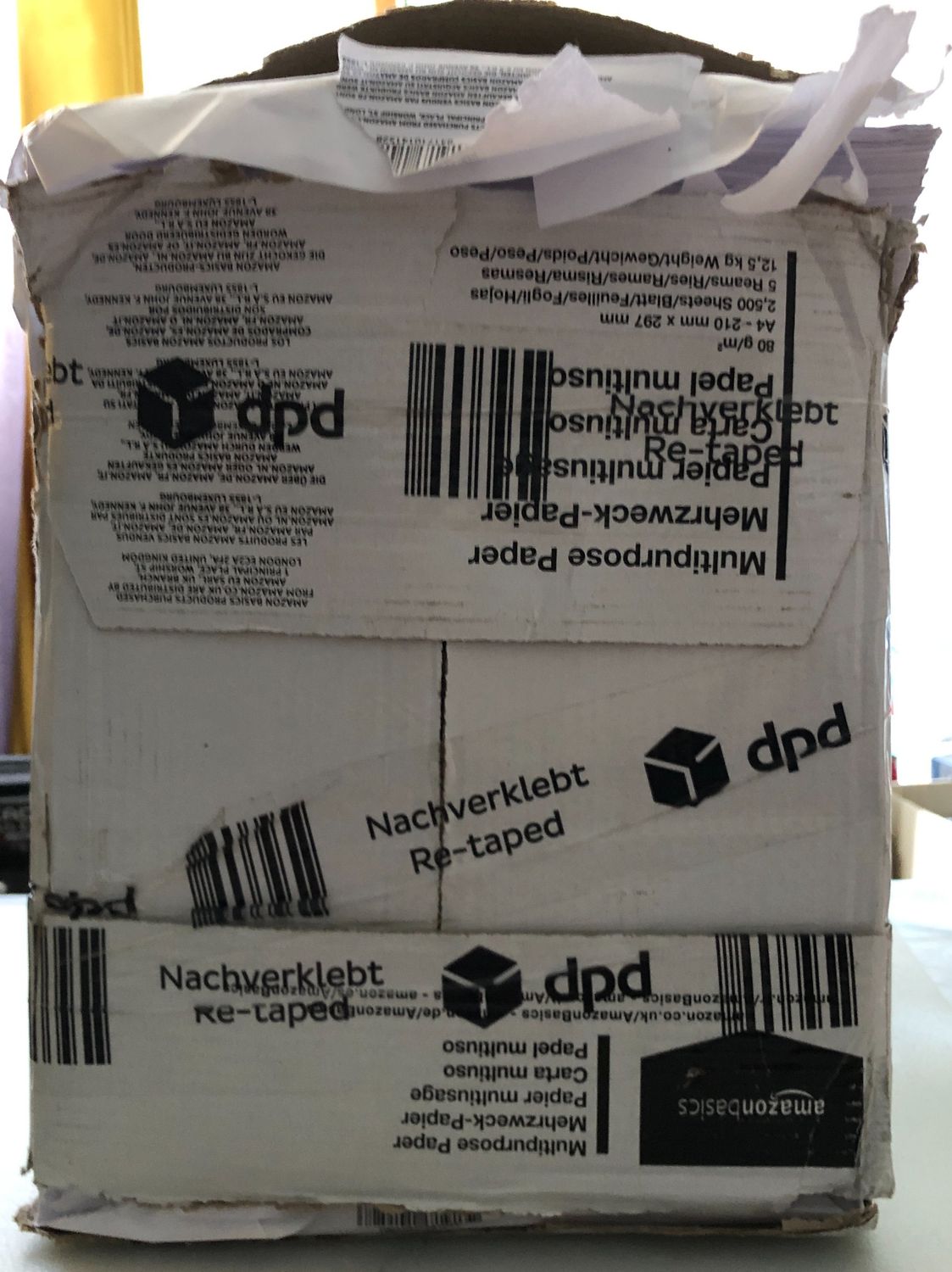 Papier do drukarek, A4, 80 g/m², 5 x 500 arkuszy, biały