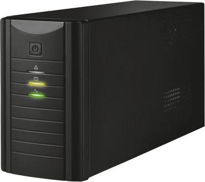 Trust Oxxtron 1000 VA 2 AC wyjścia, czarny zasilacz awaryjny (UPS)