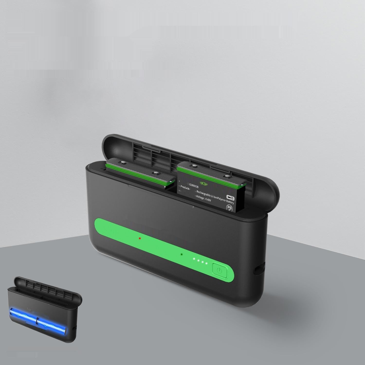 Adicop Insta 360 X3 ładowarka 7000 mAh, kompatybilna z Insta 360 ONE X3