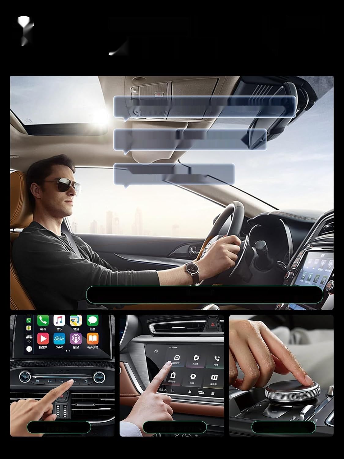 SOOMFON CarPlay bezprzewodowy adapter 5,8 GHz USB Dongle do iPhone&#39;a, iOS 10+
