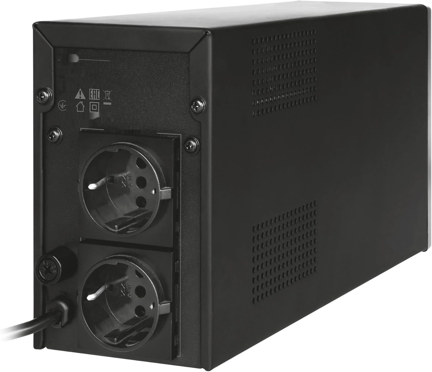 Trust Oxxtron 1000 VA 2 AC wyjścia, czarny zasilacz awaryjny (UPS)