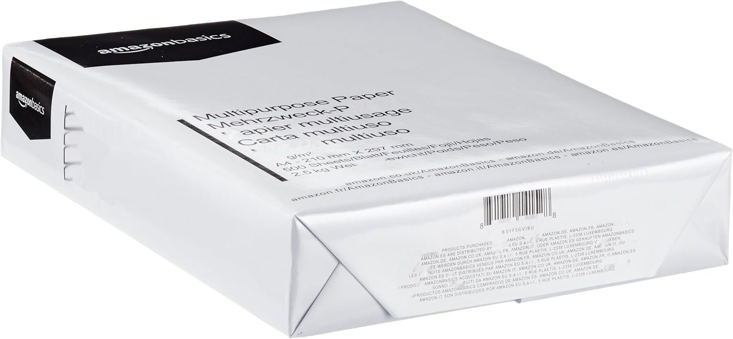 Papier do drukarek, A4, 80 g/m², 5 x 500 arkuszy, biały