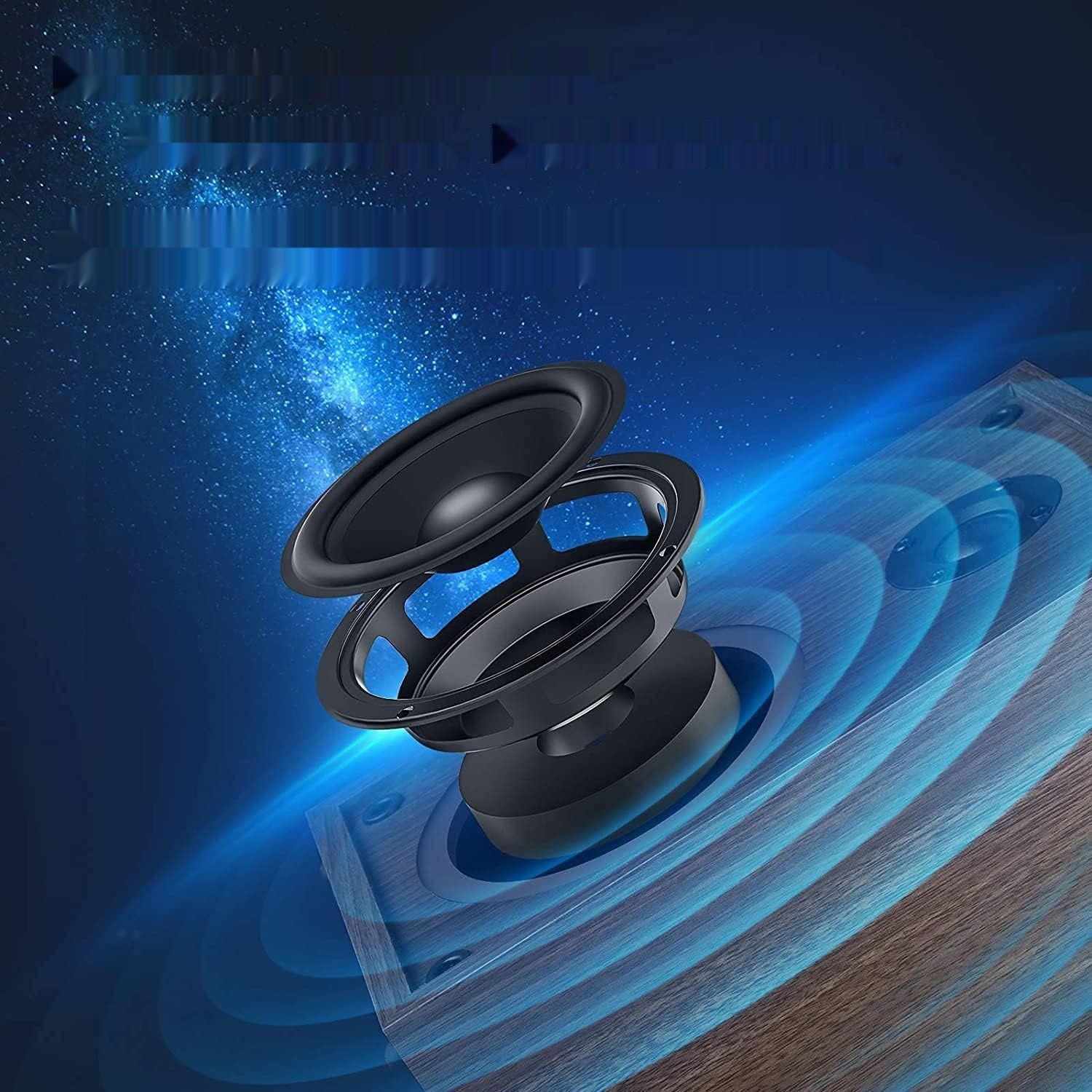 1 BY ONE Bluetooth Turntable Hi-Fi z głośnikami 36 W, gramofon winylowy