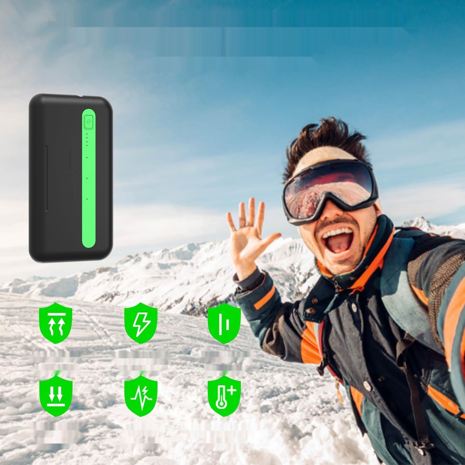 Adicop Insta 360 X3 ładowarka 7000 mAh, kompatybilna z Insta 360 ONE X3