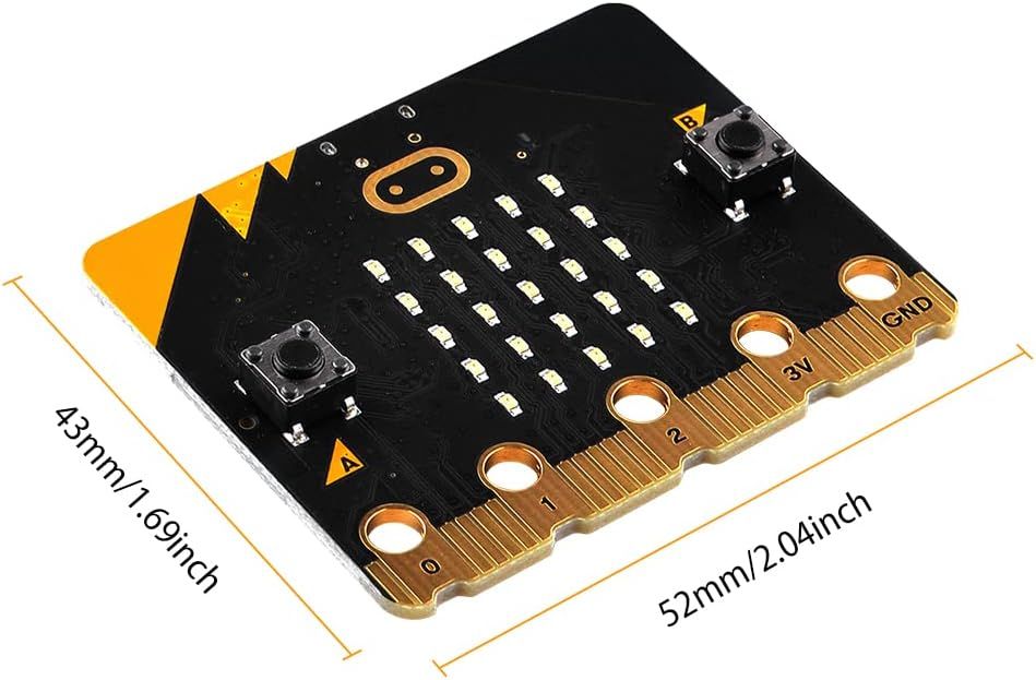 GeeekPi BBC Micro:bit V2.2 MB V2 Płytka Rozwojowa z USB i uchwytem na baterie