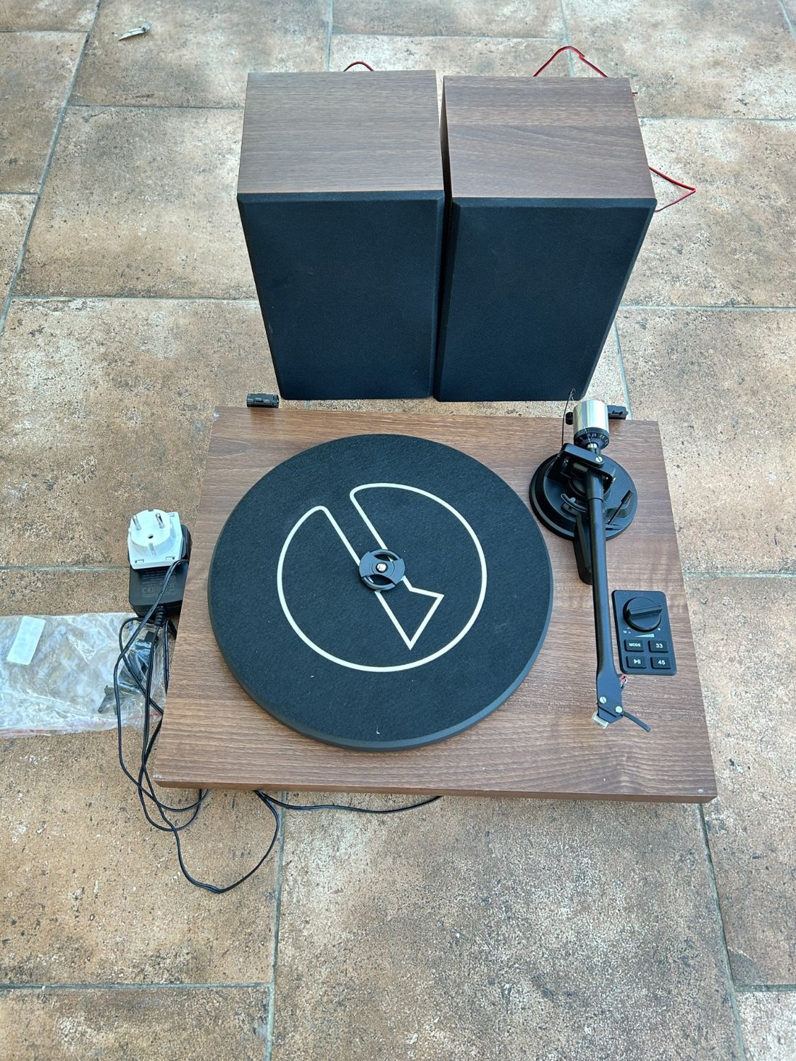 1 BY ONE Bluetooth Turntable Hi-Fi z głośnikami 36 W, gramofon winylowy