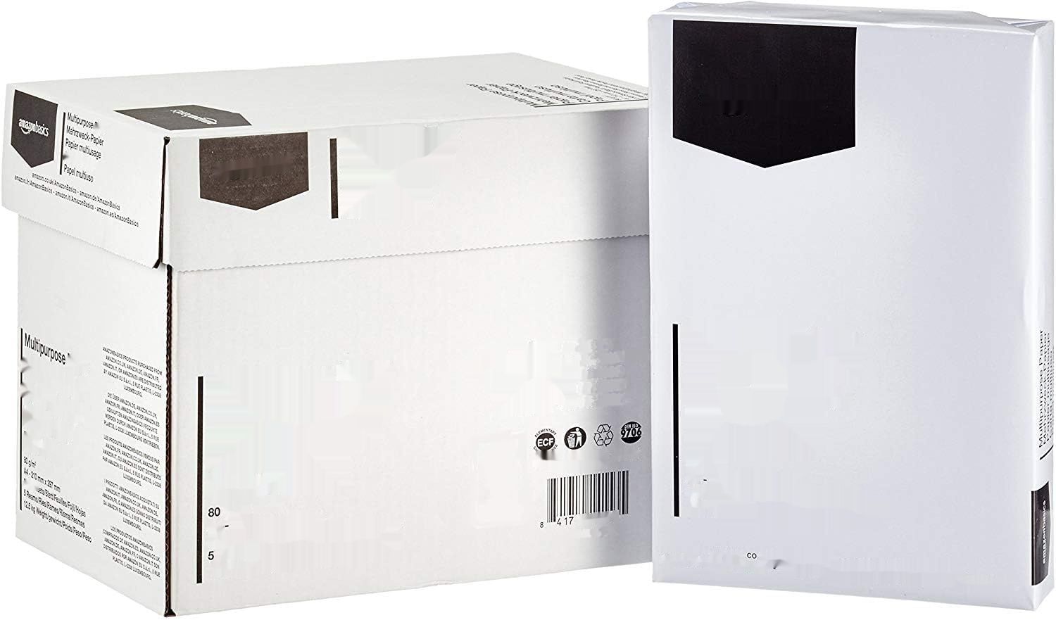 Papier do drukarek, A4, 80 g/m², 5 x 500 arkuszy, biały