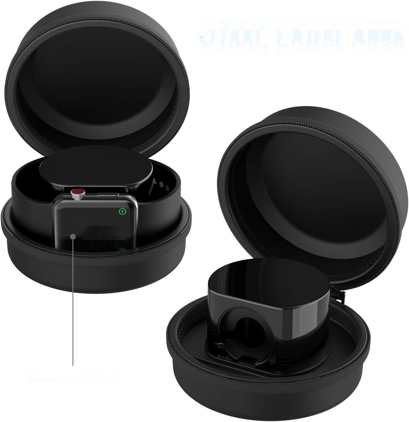 Smatree Etui Ładujące dla Apple Watch Serii 8/7/6/5/4/3/2/1/SE - Czarny