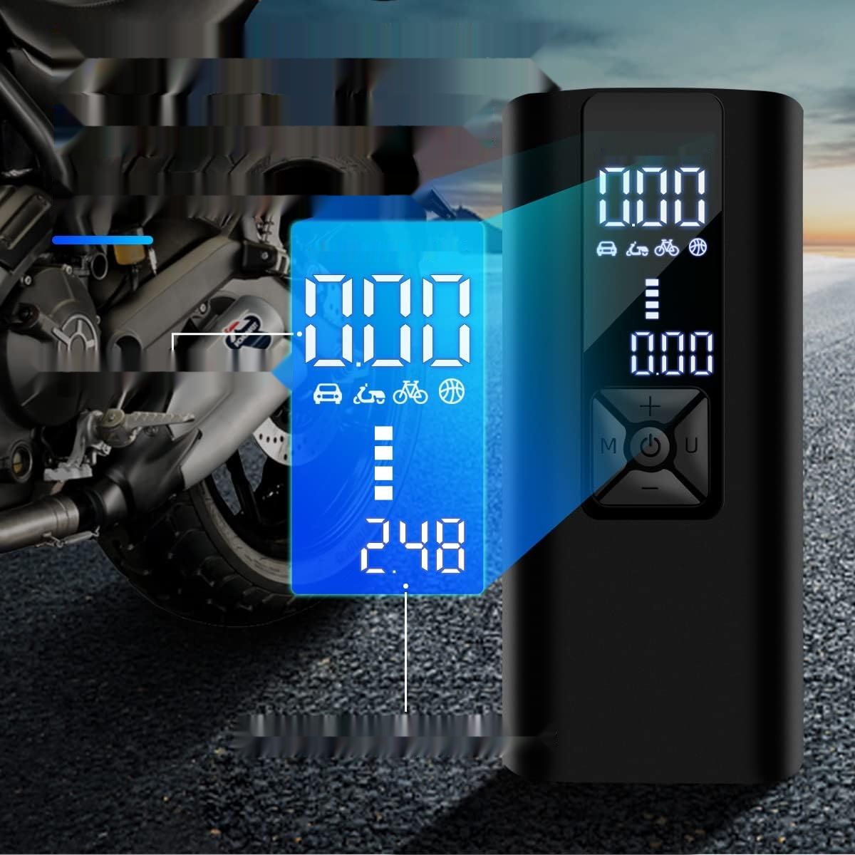 Pompka Rowerowa 8000mAh, USB-C, Power Bank, 150PSI do Samochodów, Rowerów