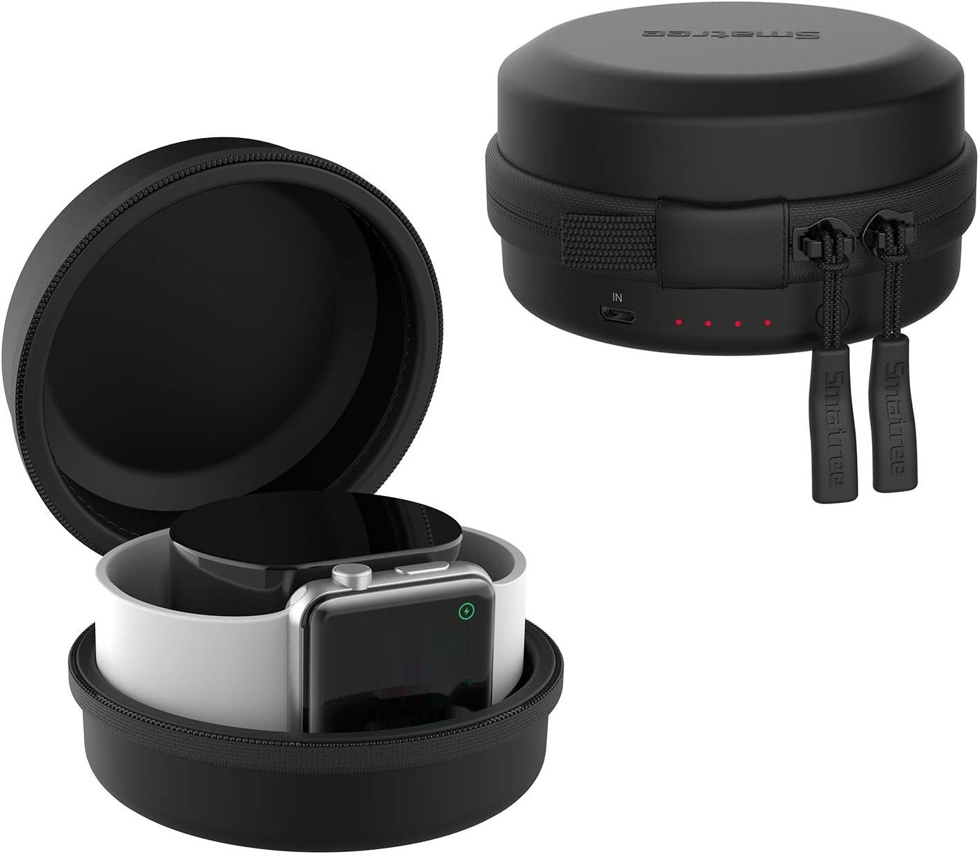 Smatree Etui Ładujące dla Apple Watch Serii 8/7/6/5/4/3/2/1/SE - Czarny