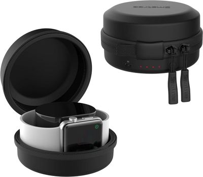 Smatree Etui Ładujące dla Apple Watch Serii 8/7/6/5/4/3/2/1/SE - Czarny