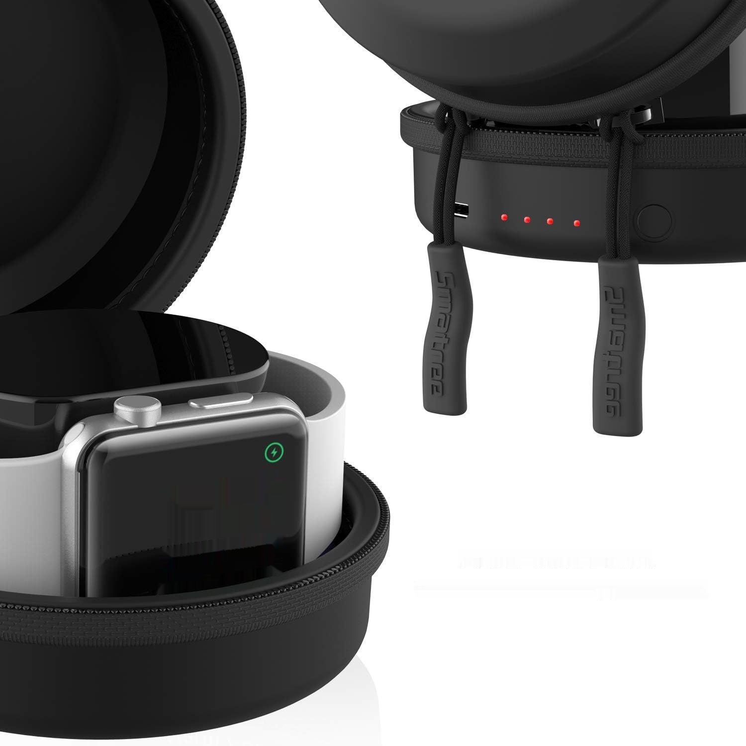 Smatree Etui Ładujące dla Apple Watch Serii 8/7/6/5/4/3/2/1/SE - Czarny