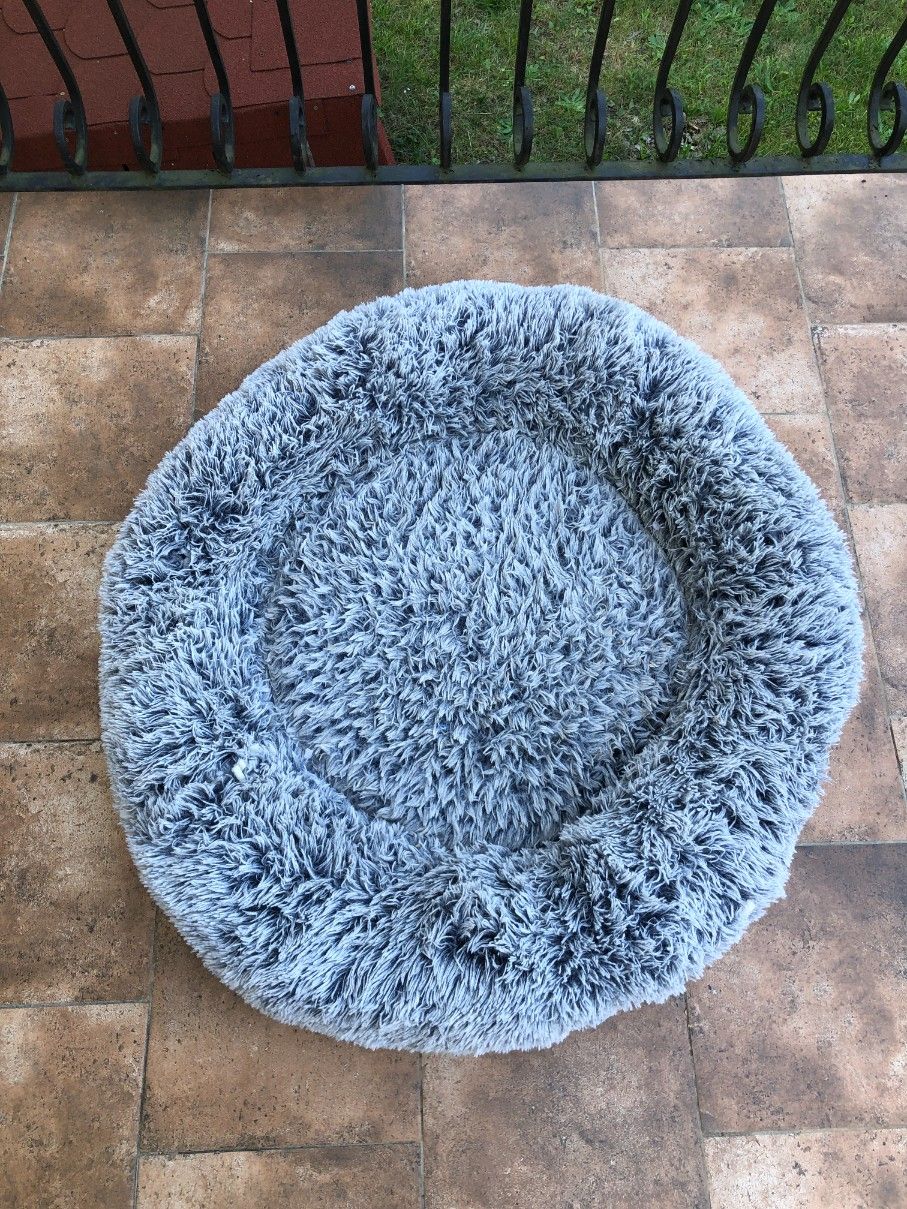 HMTOPE Ortopedyczne Łóżko dla Psa, 100 cm, Ciemnoszare
