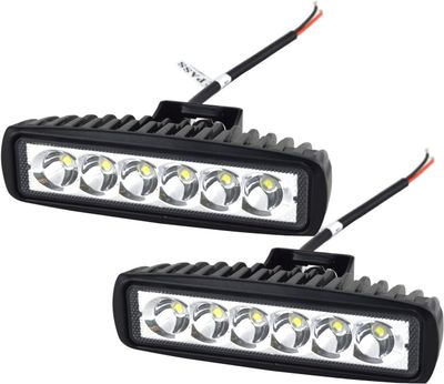 Auxtings 2 sztuki 15,2cm 18W Spot LED-światła robocze Off-Road-LKW SUV