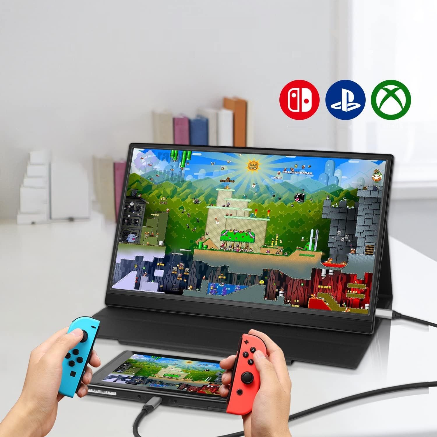 Prechen Przenośny Monitor 15,6&quot; FHD 1080P USB-C HDMI Ultra Cienki Monitor IPS