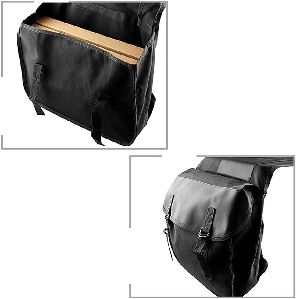 Riloer Uniwersalna Torba Na Motocykl, Torby Canvas, Dwustronne (Czarny)