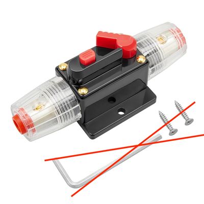 RED WOLF 60A wyłącznik 12V-48V DC, automatyczny uchwyt bezpiecznika, wodoodporny