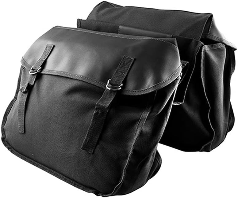 Riloer Uniwersalna Torba Na Motocykl, Torby Canvas, Dwustronne (Czarny)