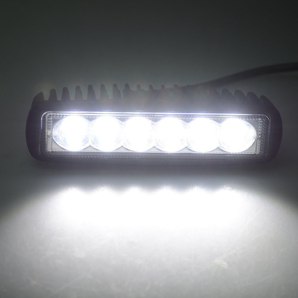 Auxtings 2 sztuki 15,2cm 18W Spot LED-światła robocze Off-Road-LKW SUV