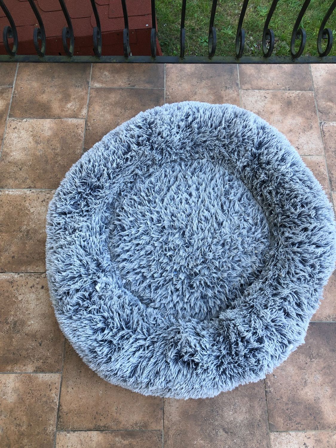 HMTOPE Ortopedyczne Łóżko dla Psa, 100 cm, Ciemnoszare