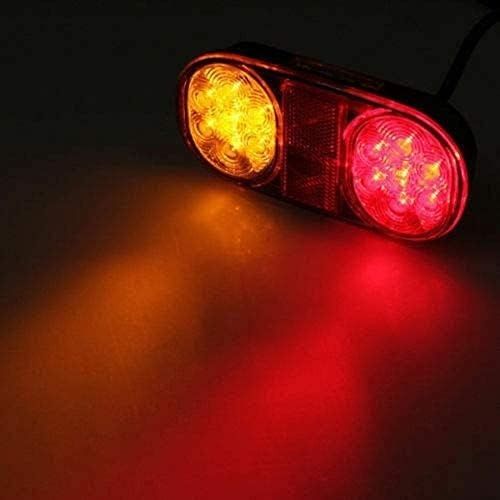 SANWAN 2 x 12 LED tylne światło stopu do przyczepy, furgonetki, ciężarówki, 24 V