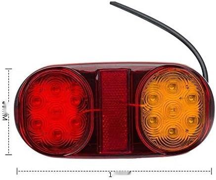 SANWAN 2 x 12 LED tylne światło stopu do przyczepy, furgonetki, ciężarówki, 24 V