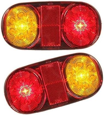 SANWAN 2 x 12 LED tylne światło stopu do przyczepy, furgonetki, ciężarówki, 24 V