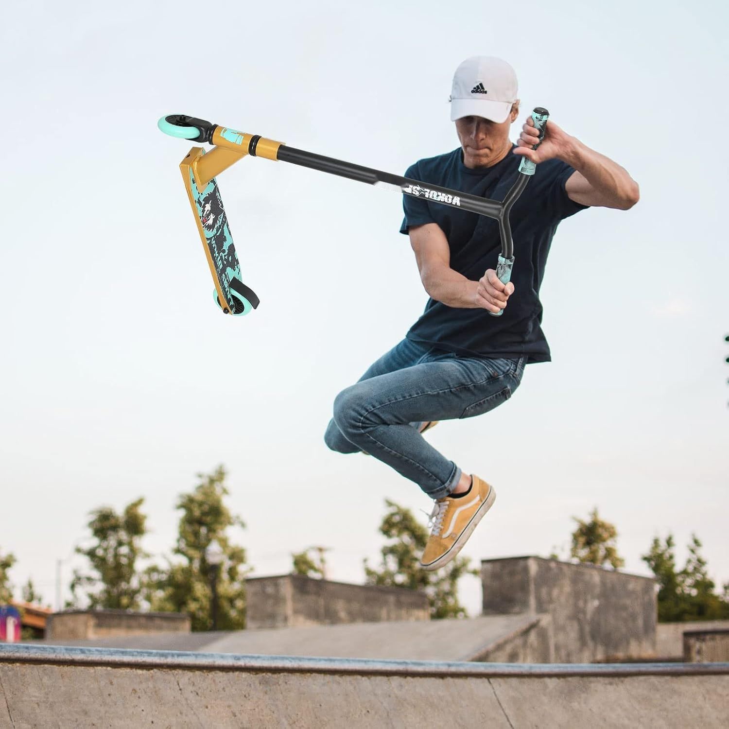 Stunt Scooter Joycruise Profi Scooters dla dzieci od 6 lat, 360° kierownica, 100mm koła