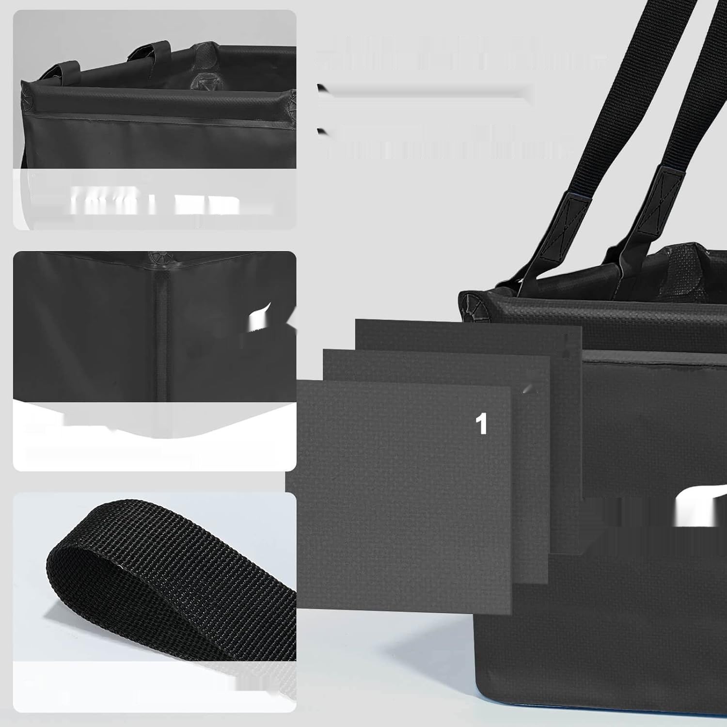 Tavaler Składana Miska Campingowa 15 L z 500D PVC
