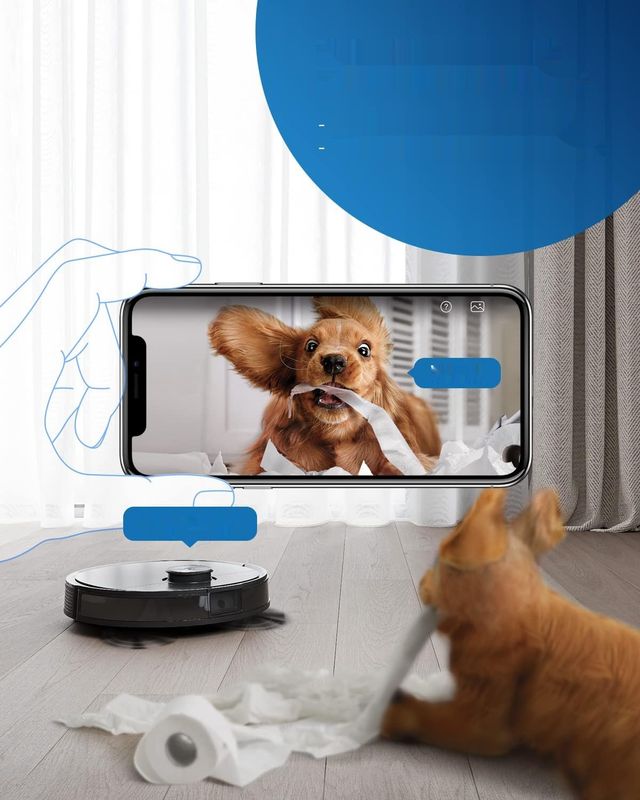 ECOVACS Deebot T9 AIVI Robot Odkurzacz z funkcją wycierania (3000Pa, AIVI)