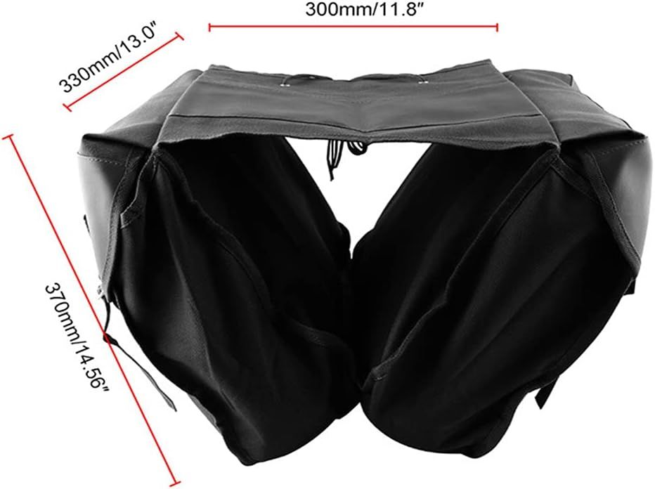 Riloer Uniwersalna Torba Na Motocykl, Torby Canvas, Dwustronne (Czarny)
