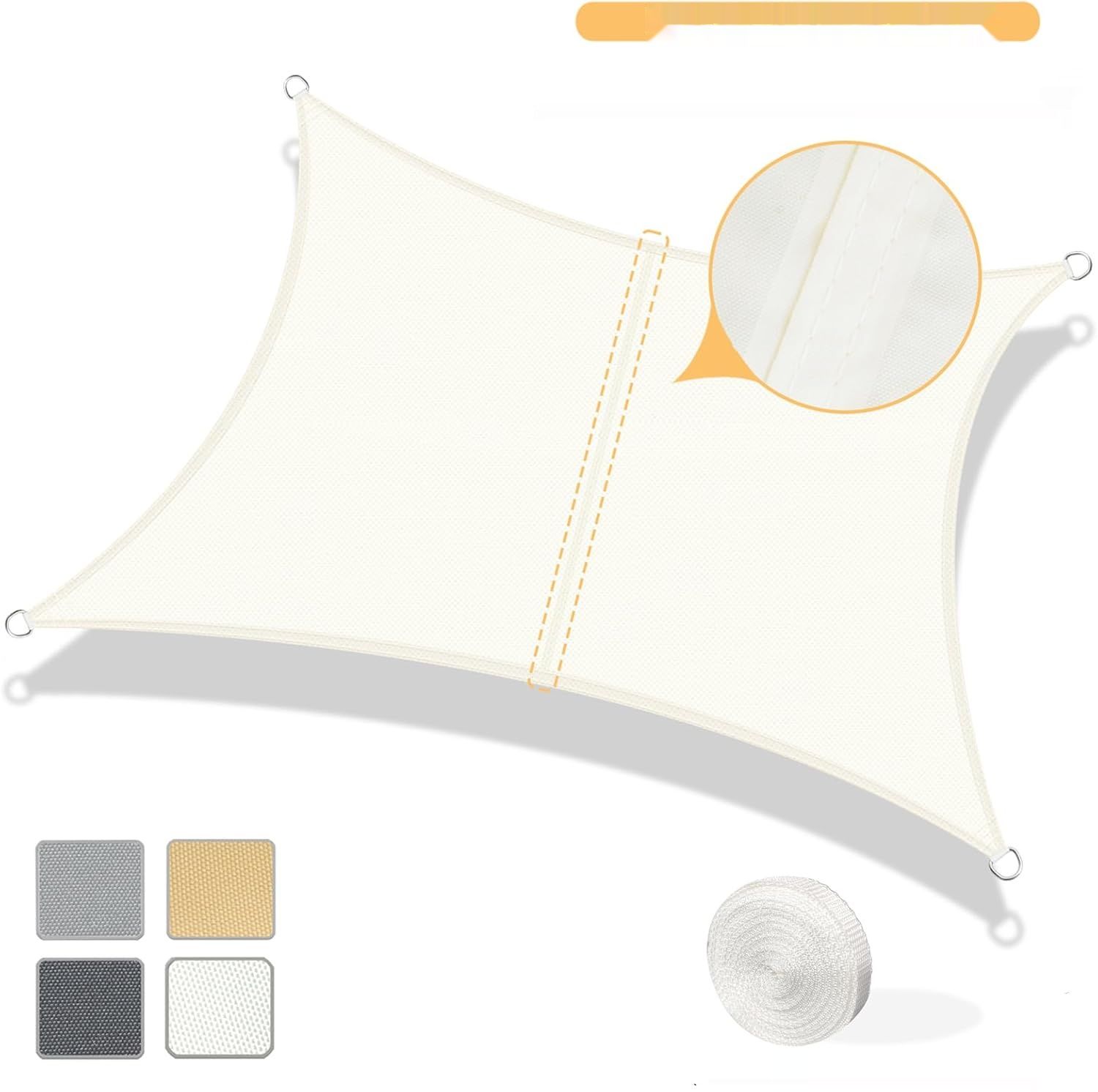 AXT SHADE Żagiel przeciwsłoneczny 3x3 m, ochrona UV, taras, balkon.