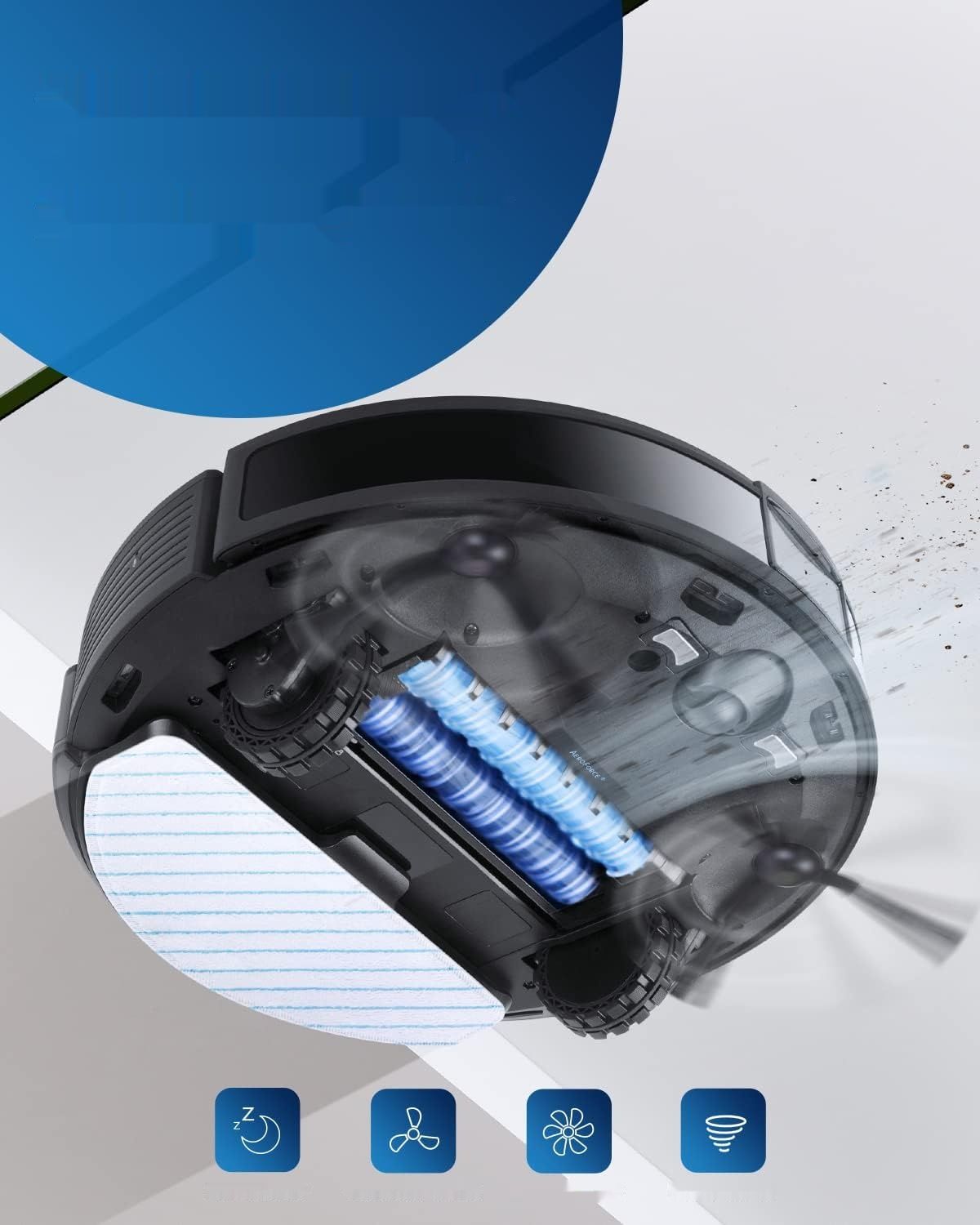 ECOVACS Deebot T9 AIVI Robot Odkurzacz z funkcją wycierania (3000Pa, AIVI)
