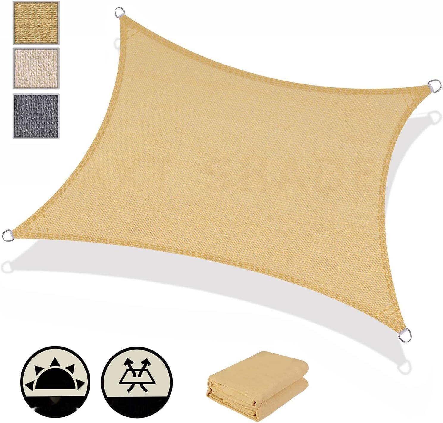 Axt Shade markiza, prostokątna 2x3 m, UV HDPE, na patio/balkon, piaskowy beż.