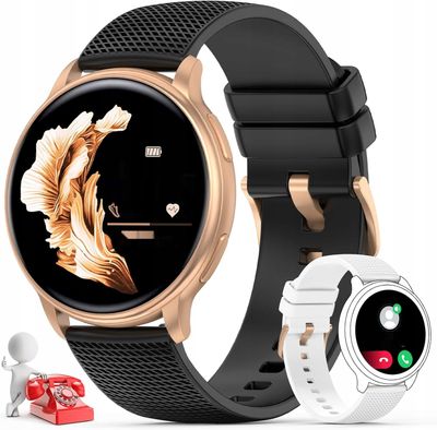 Smartwatch z funkcją telefonu, zegarek z dotykowym ekranem 1,32 cala, IP67.